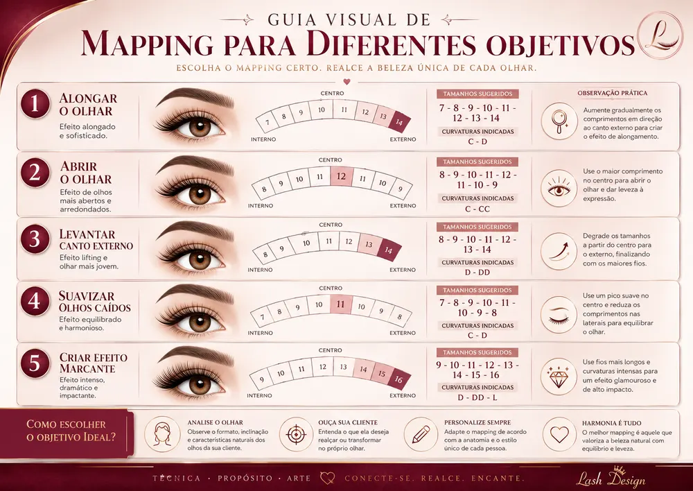 Guia visual de mappings para diferentes objetivos